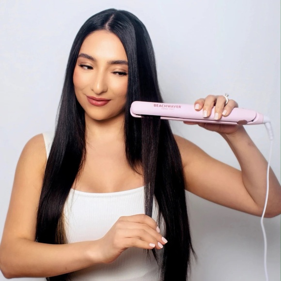 Beachwaver Coast Pro Flat Iron - Ceramic / Pink Rosegold / Auto Shut-off / NIB - Picture 2 of 2